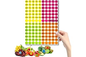 1400 PCS Garage Sale Price Stickers, Ultimate Value for Bargain Hunters