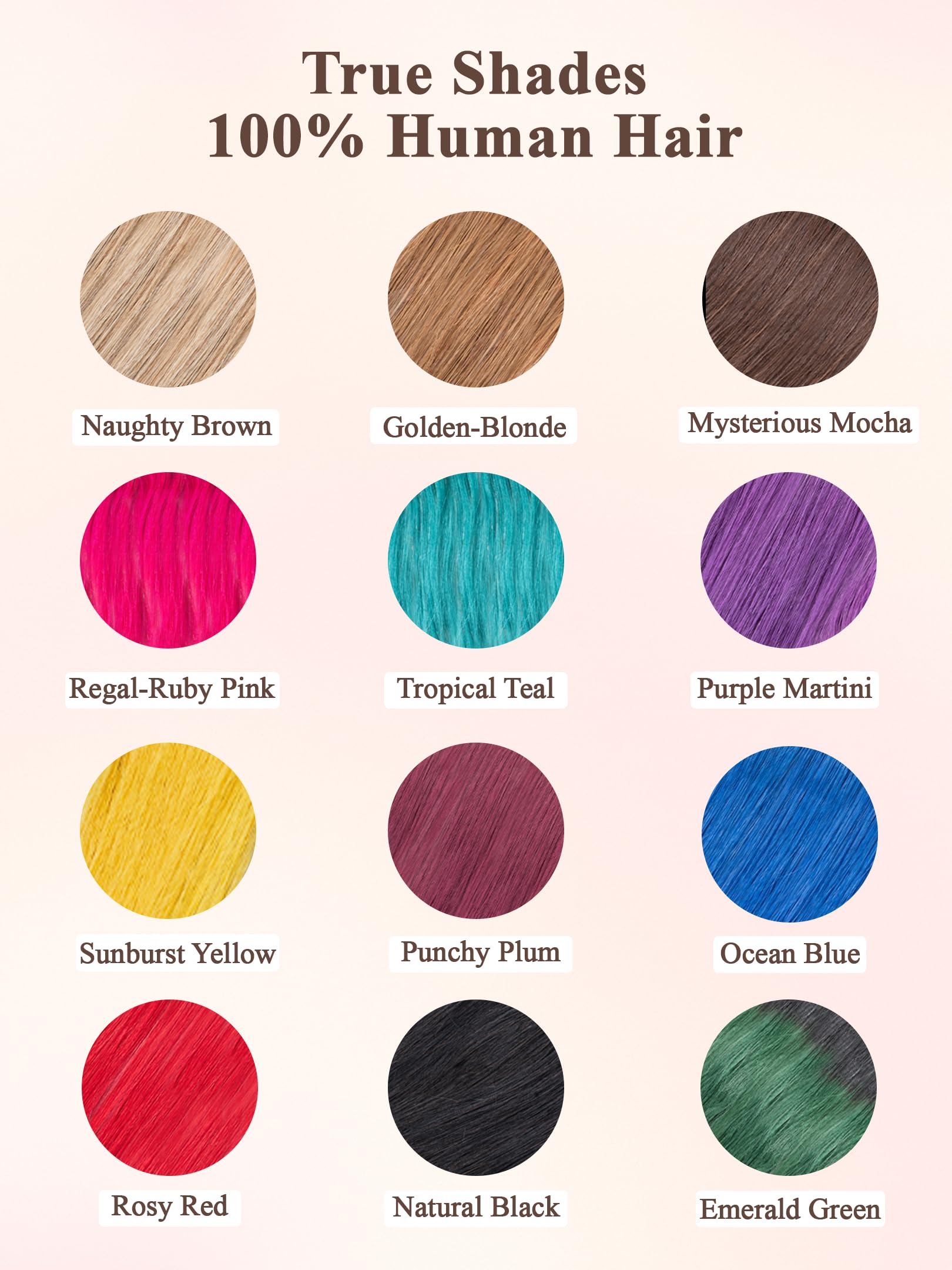 Hair Originals 100% Natural Human Hair Clip In Color Streaks (20 Inches, Pack of two, Mysterious Mocha) 3