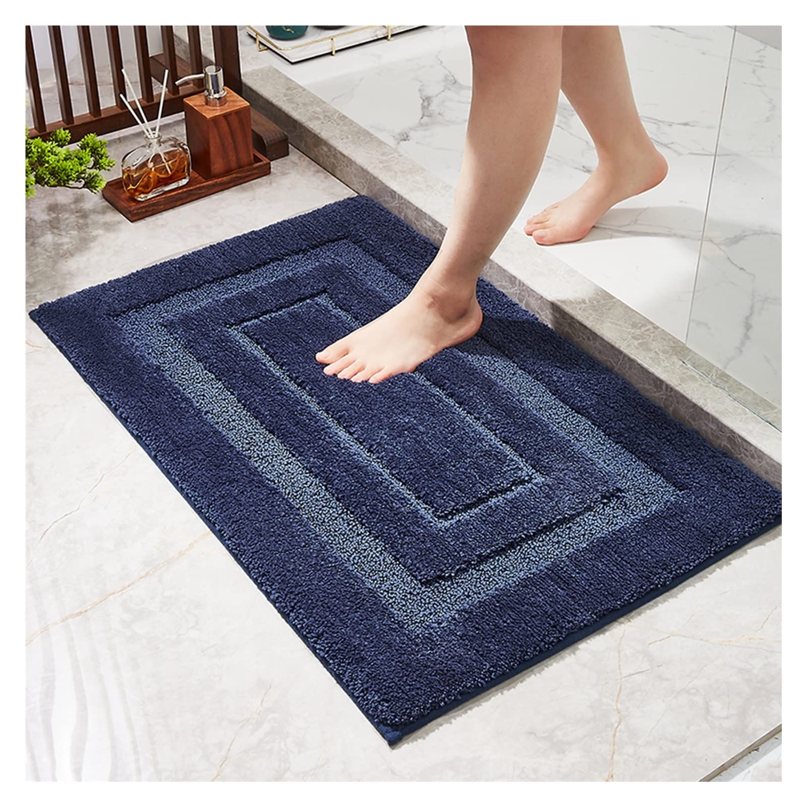 Tapis de bain diatomite antidérapant épais 3 cm pour éviter les glissades et sols mouillés