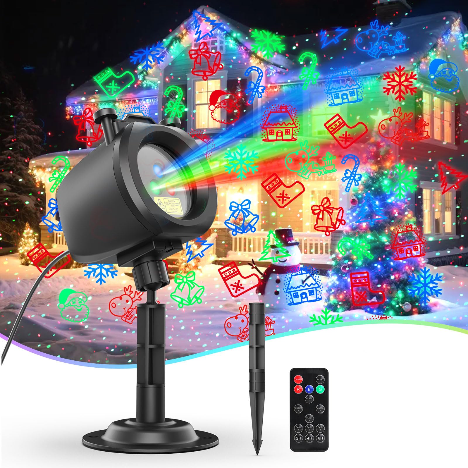 Amazon.com: Easter Laser Lights Projector Outdoor with 4 Dynamic