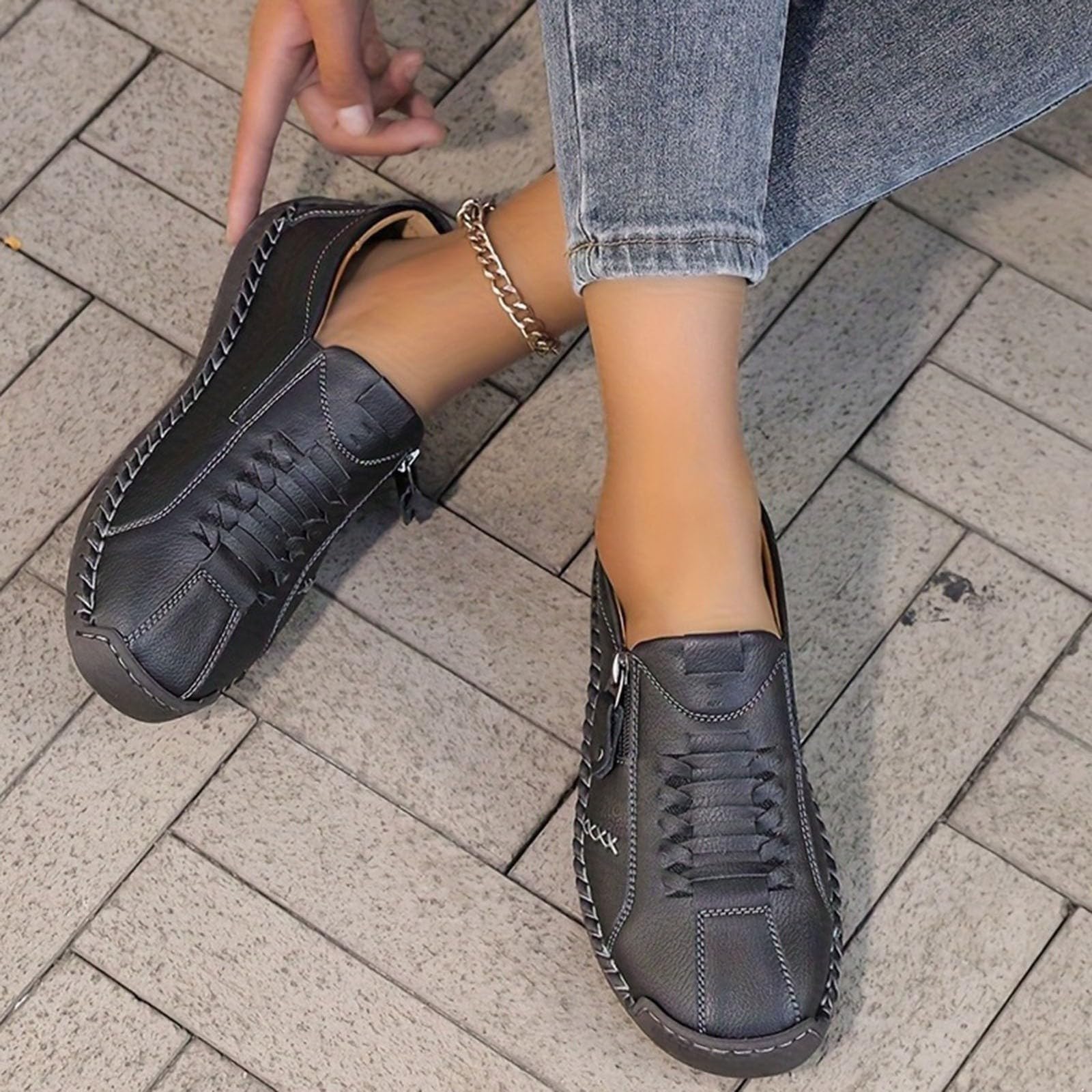 Scarpe da donna e uomo, con lacci, antiscivolo, da escursionismo