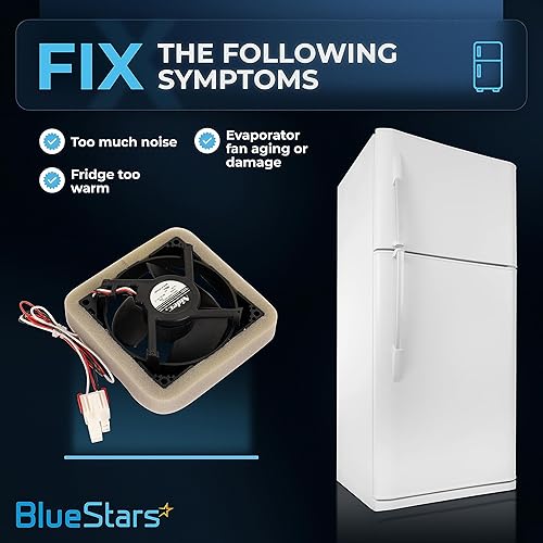 Miniatura 2 de BlueStars DA81-06013A U92C12MS1B3-52 DA31-00287A Motor de ventilador evaporador de refrigerador para Samsung RF18HFENBSR, RF28HFEDBSR, RF26HFENDSR -