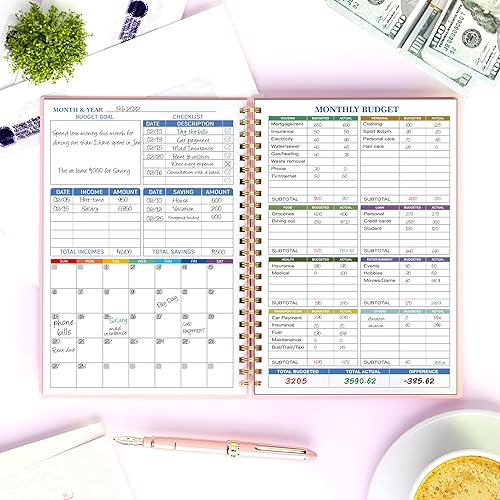 Miniatura 6 de Planificador de presupuesto organizador mensual de finanzas con cuaderno de seguimiento de gastos para administrar tu dinero de manera efectiva,