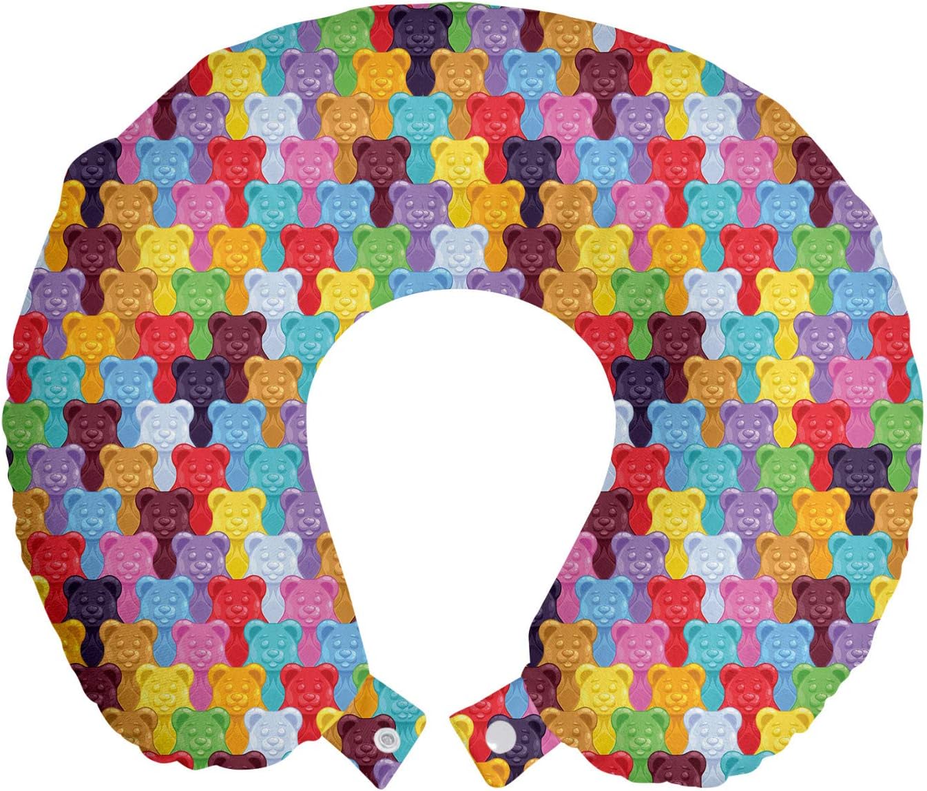 ABAKUHAUS Travel Neck Pillow, Multicolored