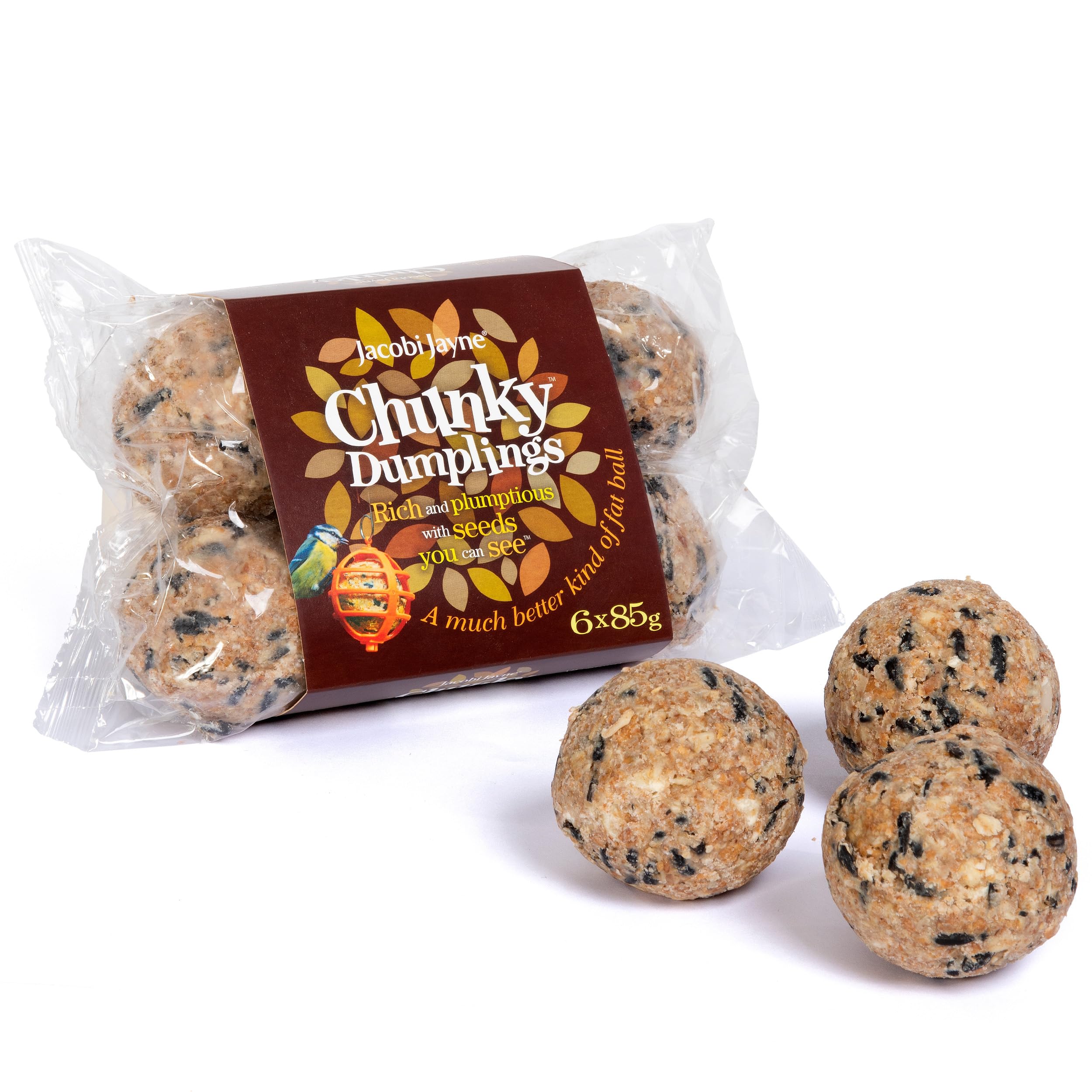 Fat Balls For Wild Birds - Jacobi Jayne® Chunky Dumplings™ Premium Suet Balls -