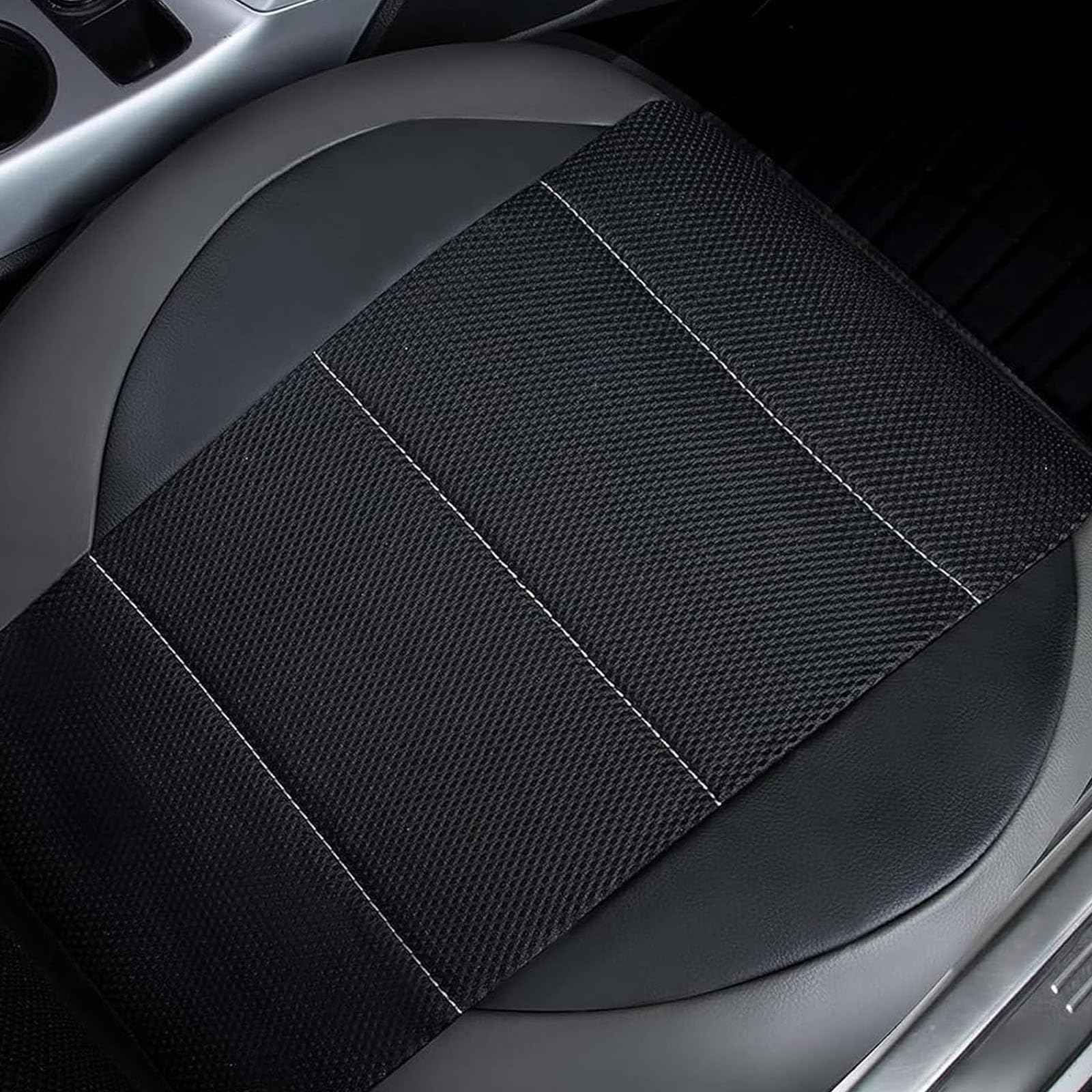 Fundas para Asientos de Coche para Jeep Wrangler S Wrangler JL Wrangler JK Wrangler, Delanteros Traseros Universales Cuero Funda Asiento Coche Cómodo Cojines Impermeable,A/Black Grey