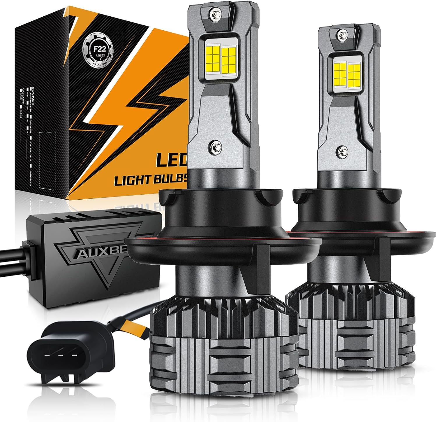 Auxbeam H 13 Fog Light, F22 Series Powersport Light for Off-Road Use or Fog Light-2 Pack