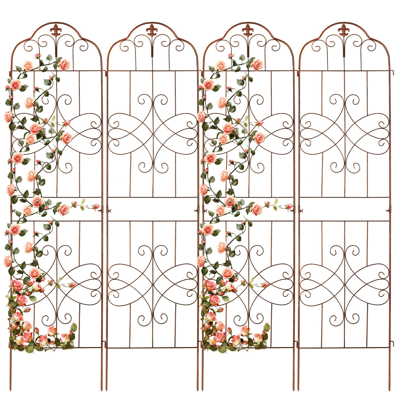 hogardeck 84 inch 4-Pack Metal Garden Trellis