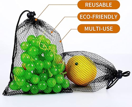 Miniatura 4 de TecUnite 10 bolsas de malla con cordón, bolsas de lavandería grandes de malla de nailon para regalo, bolsa para lavavajillas con cordón deslizante