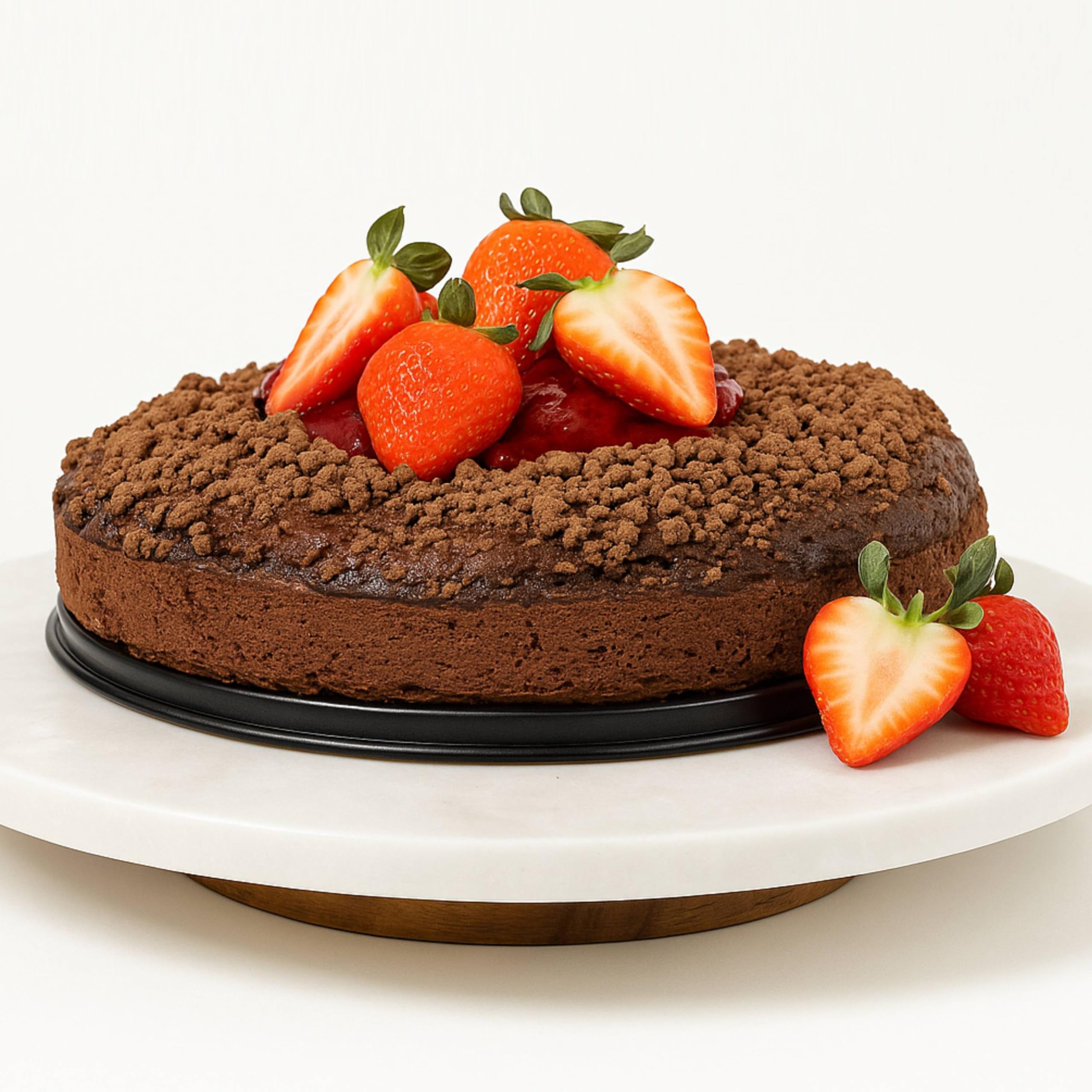 Andy Anand Chocolate Strawberry Cake 9" Gift Boxed - Birthday Cakes and Treats For Delivery, Amazingly Delicious, Ideal For Women, Men and Kids, Unique Flavor, Baked Fresh Daily (2.5 lb)