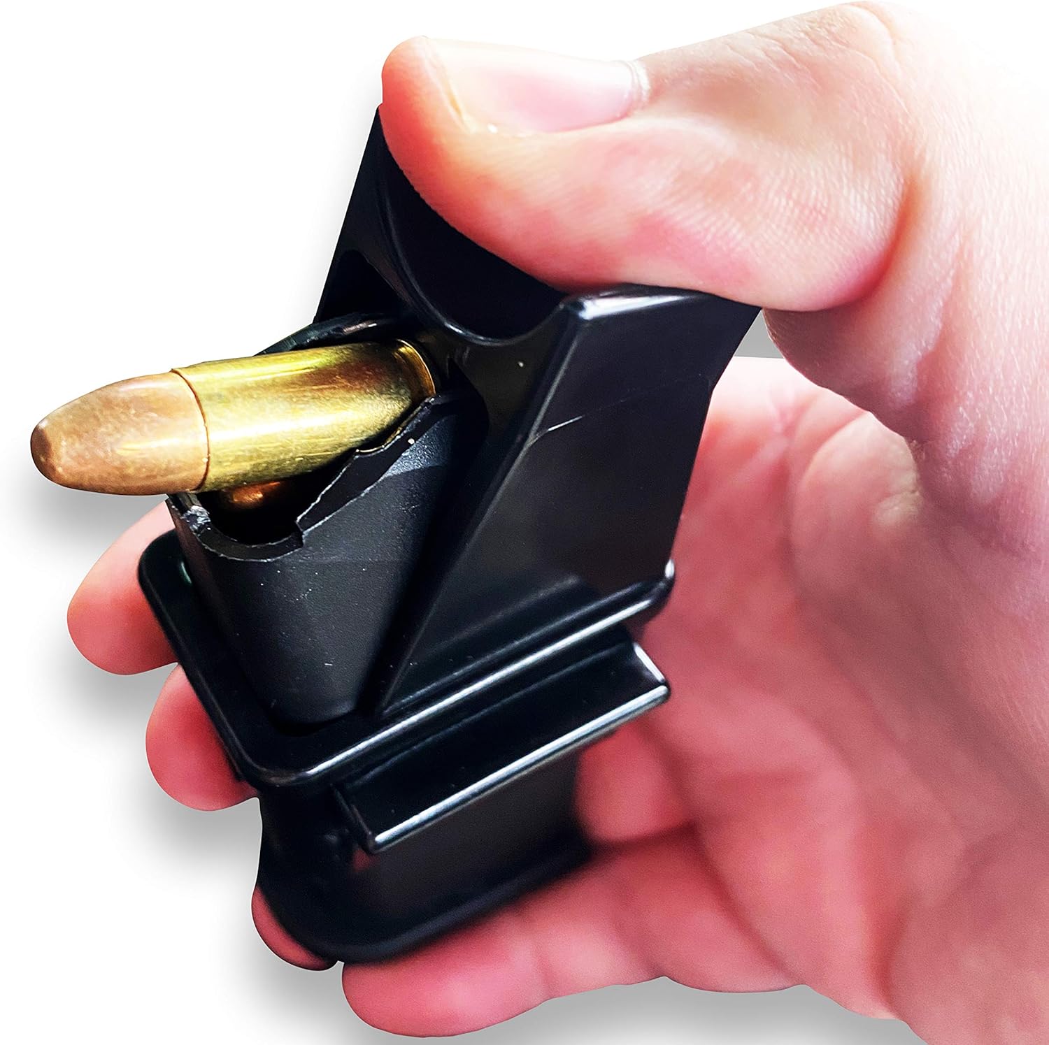 Gun Gurus Tactical Ergonomic Speed Loader- Universal Quick Loader for Most Double Stack Gun Magazines. 9mm 40cal .45 Cal .380 and More. Patent Pending Product Designed and Developed in The USA : Sports & Outdoors
