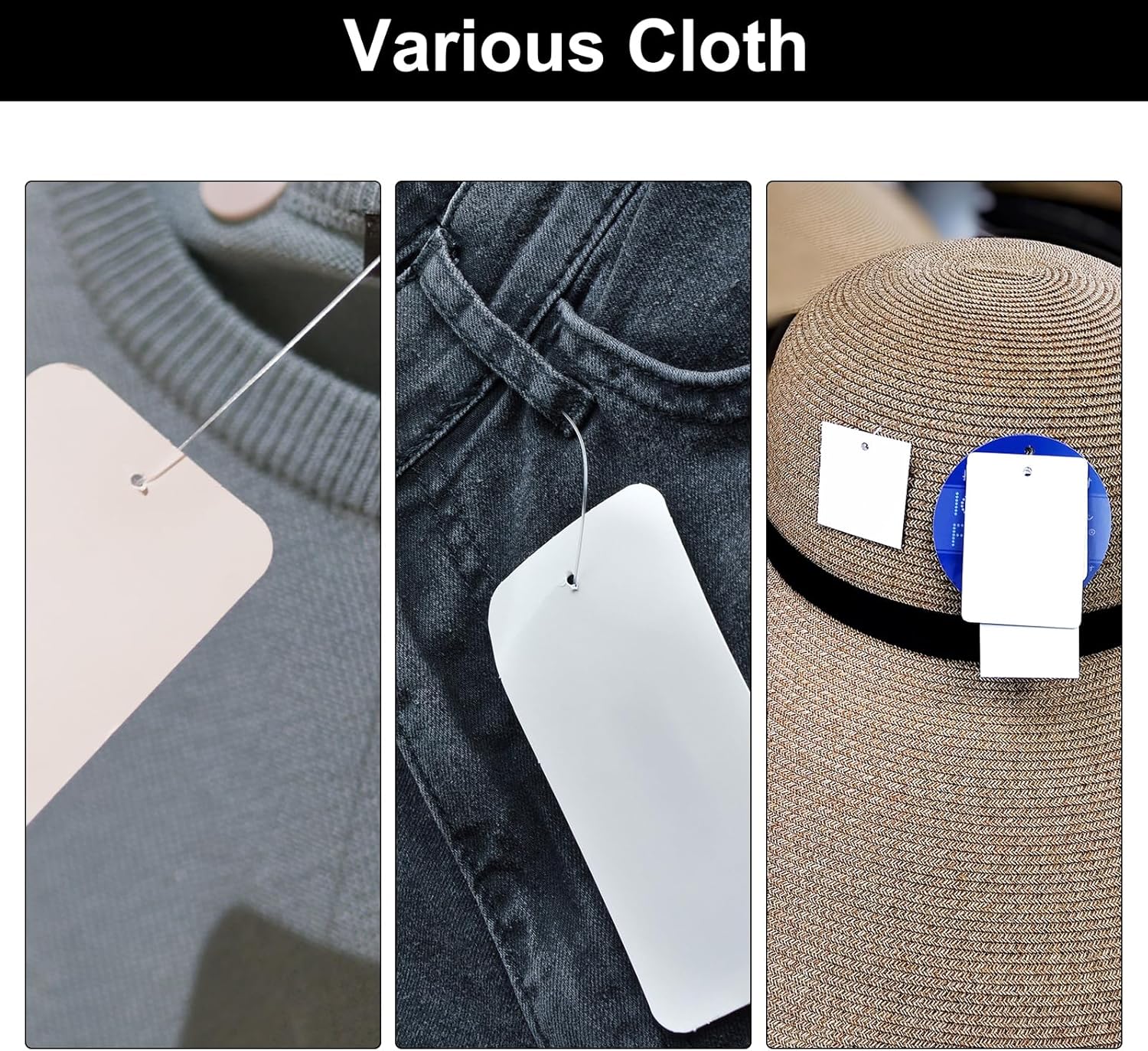 MECCANIXITY Standard Tagging Fasteners, Plastic Regular, Standard Label Gun Price Tagging Barbs for Garment Price Tag Label Tagging Barbs 18mm/0.7 Inch, Pack of 1500 Transparent - Image 7