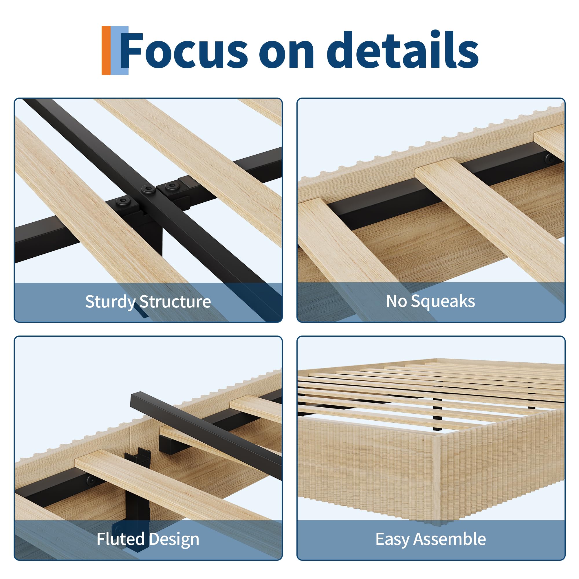 Wood slat support system