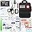 FalconTac 200 Pieces First Aid Kit IFAK Survival Kit Molle System Compatible Pouch, Emergency Kit Gift for Men, Dad, Husband, for Outdoor, Camping, Hunting, Hiking, Home, Earthquake, Disasters Black
