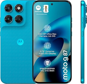 Moto G87 Smartphone 200 MP Camera 8-256GB Turquoise