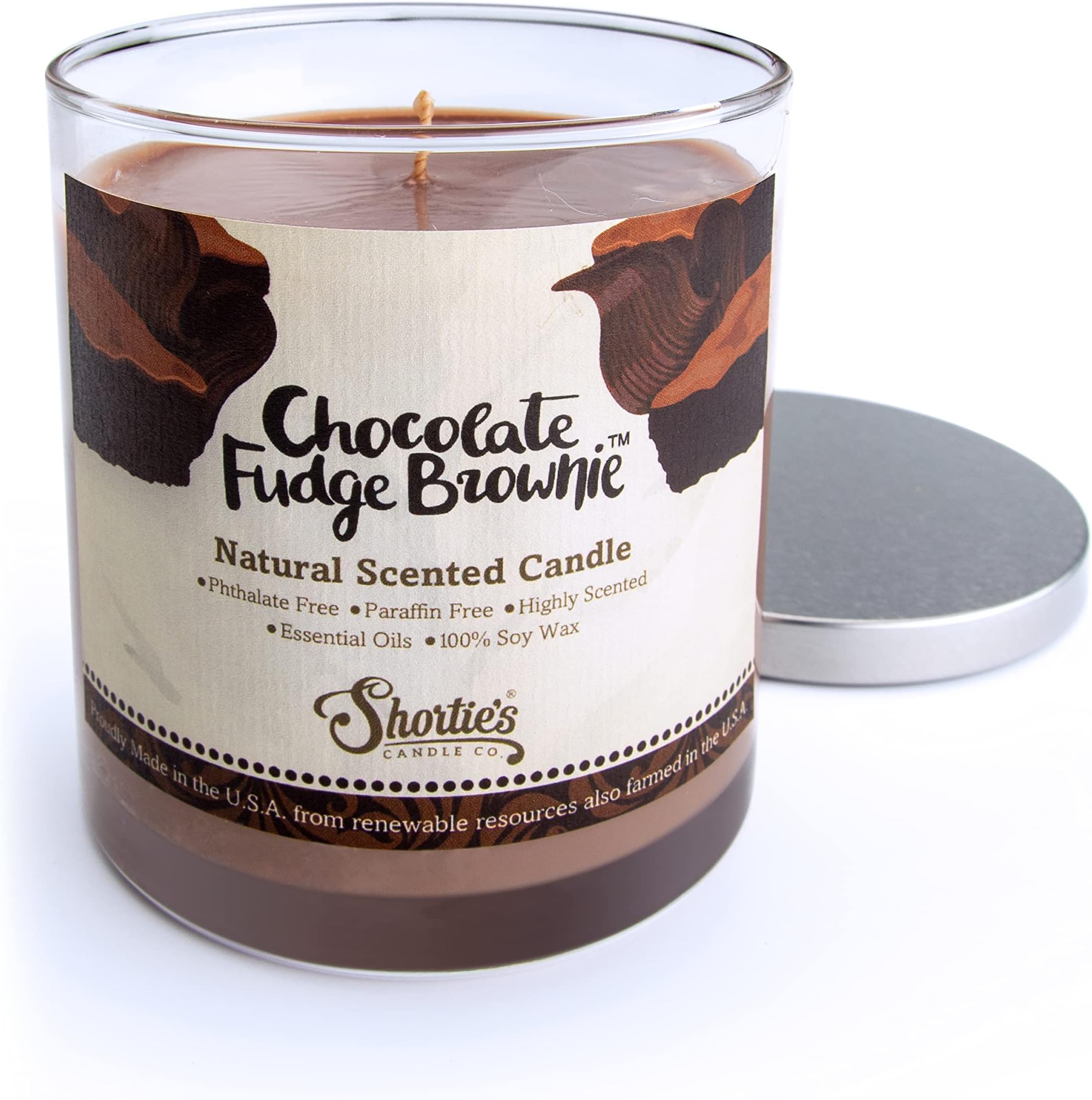 Sandalwood Scented Natural Soy Candle, Essential Fragrance