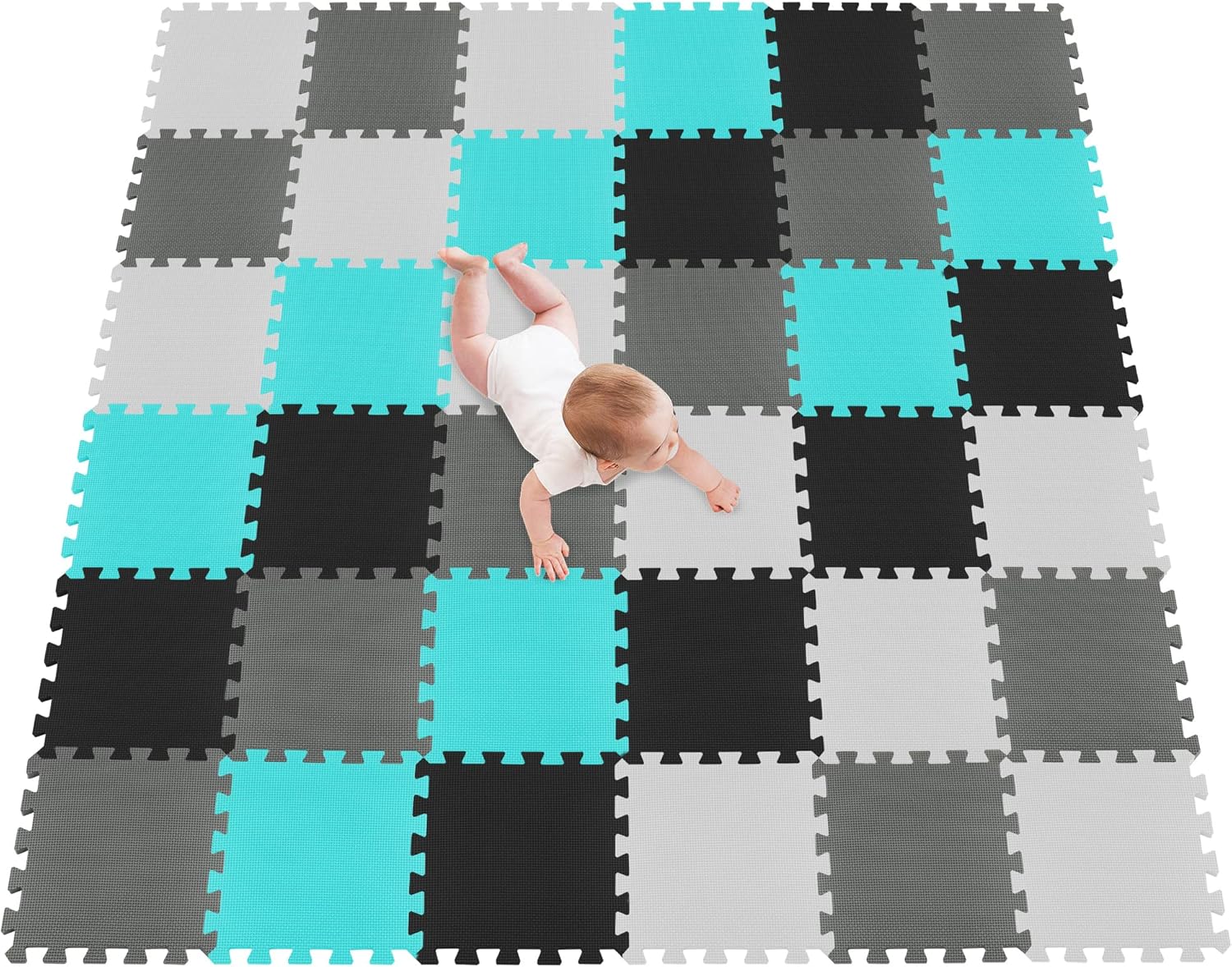 meiqicool Foam Play mat playmat Foam Play Tiles Interlocking Play mat