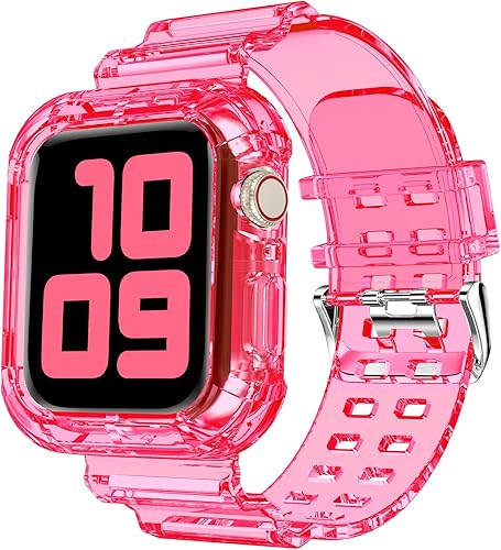 Miniatura 1 de DABAOZA Compatible con Apple Watch Band transparente de 1.496 pulgadas, 1.575 pulgadas, 1.614 pulgadas, 1.654 pulgadas, 1.732 pulgadas, 1.772