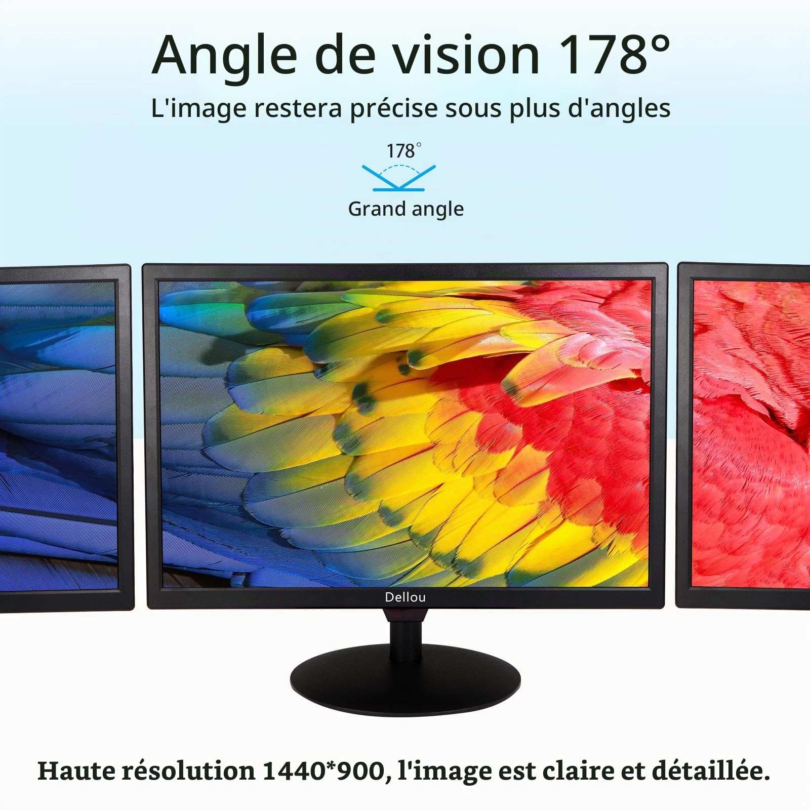 19 Pouces Tactile Moniteur de Surveillance sécurité CCTV caméra écran