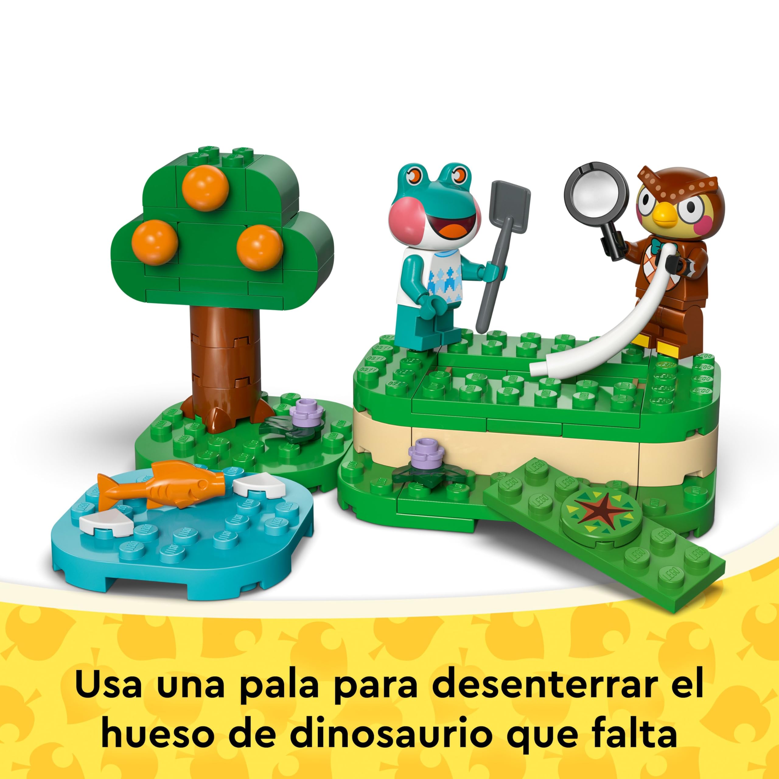 LEGO Animal Crossing La Colección del Museo de Sócrates - Juego Interactivo con Minifiguras de Sócrates y Lili - Fósiles de Dinosaurios de Juguete - Regalo Gamer para Niñas y Niños de 7+ Años 77056