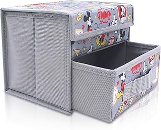 Finex Foldable Collapsible Storage Organizer Box for Desk with Flip Top ...