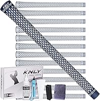 Vista 12 de KNLY Juego de empuñaduras de golf 360 de 13 unidades - Empuñaduras de goma suave para palos de golf con cintas y kit completo de regripping a