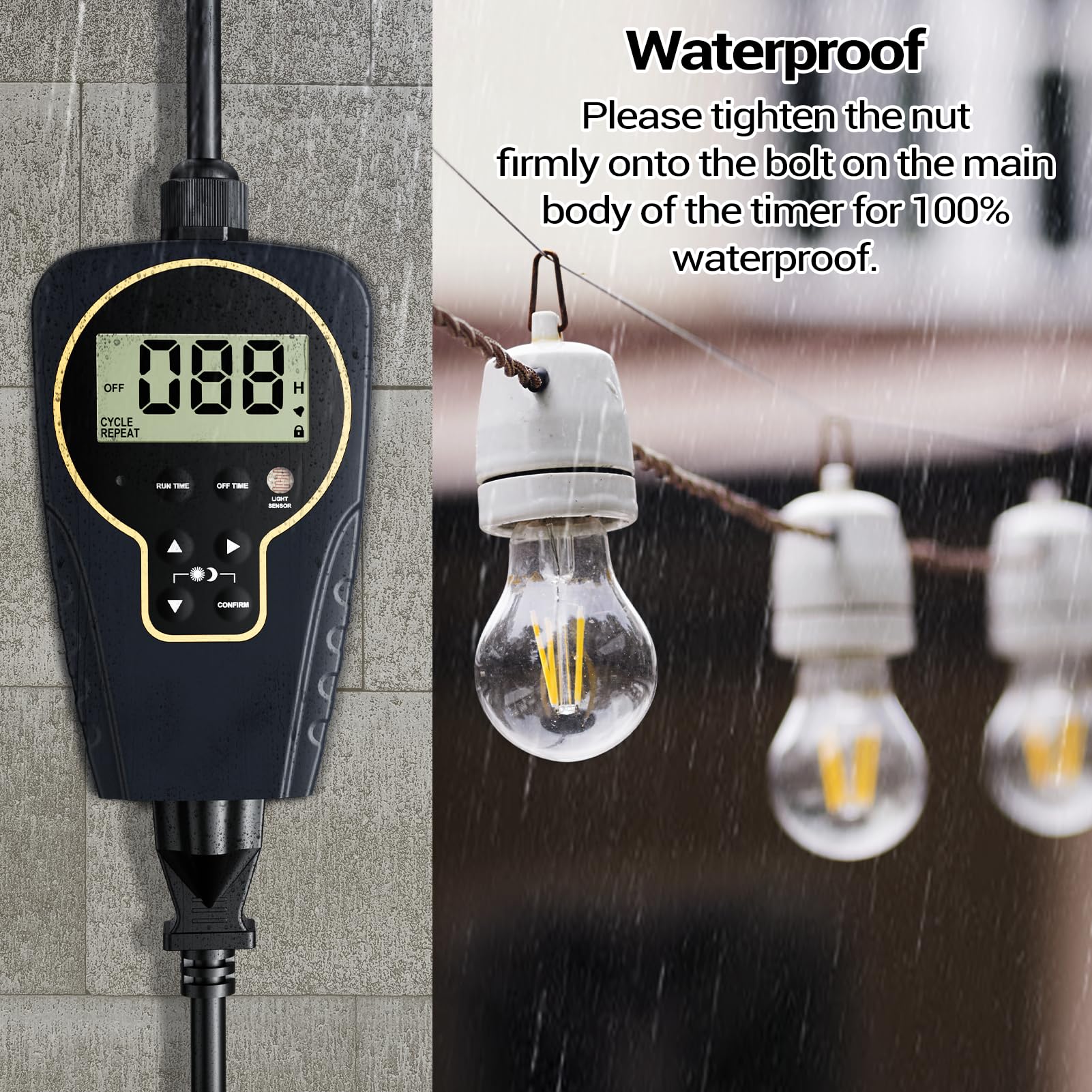 Screw In Outdoor Light Timers Electric Timer Outdoor | Waterproof