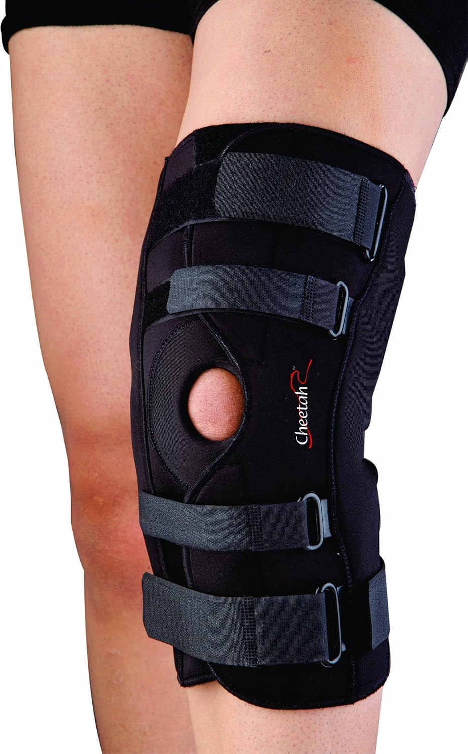 Buy Cheetah Hinged Knee Brace Open Patella (M) Online at Low Prices in
