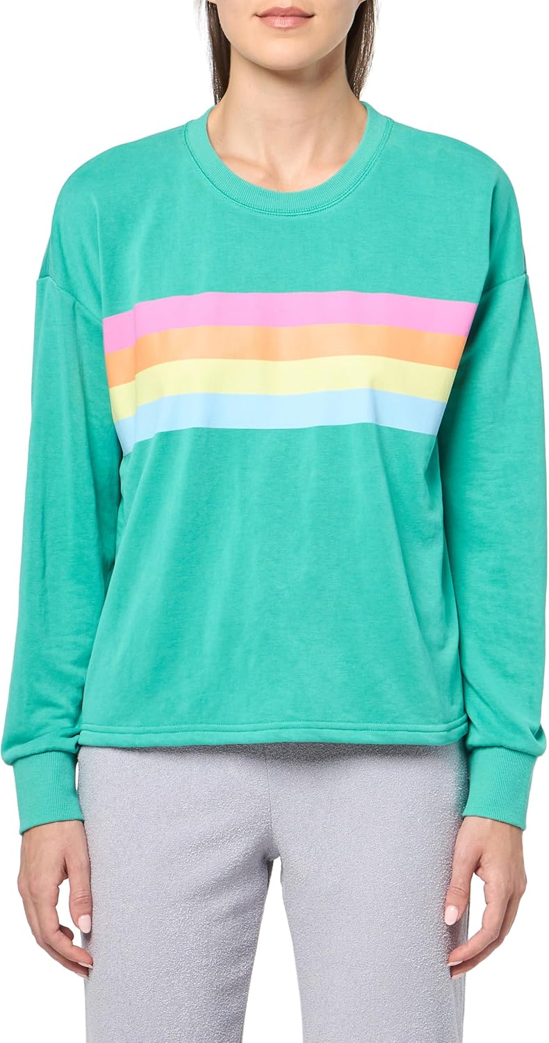 PJ Salvage Women's Loungewear Live in Color Long Sleeve Top