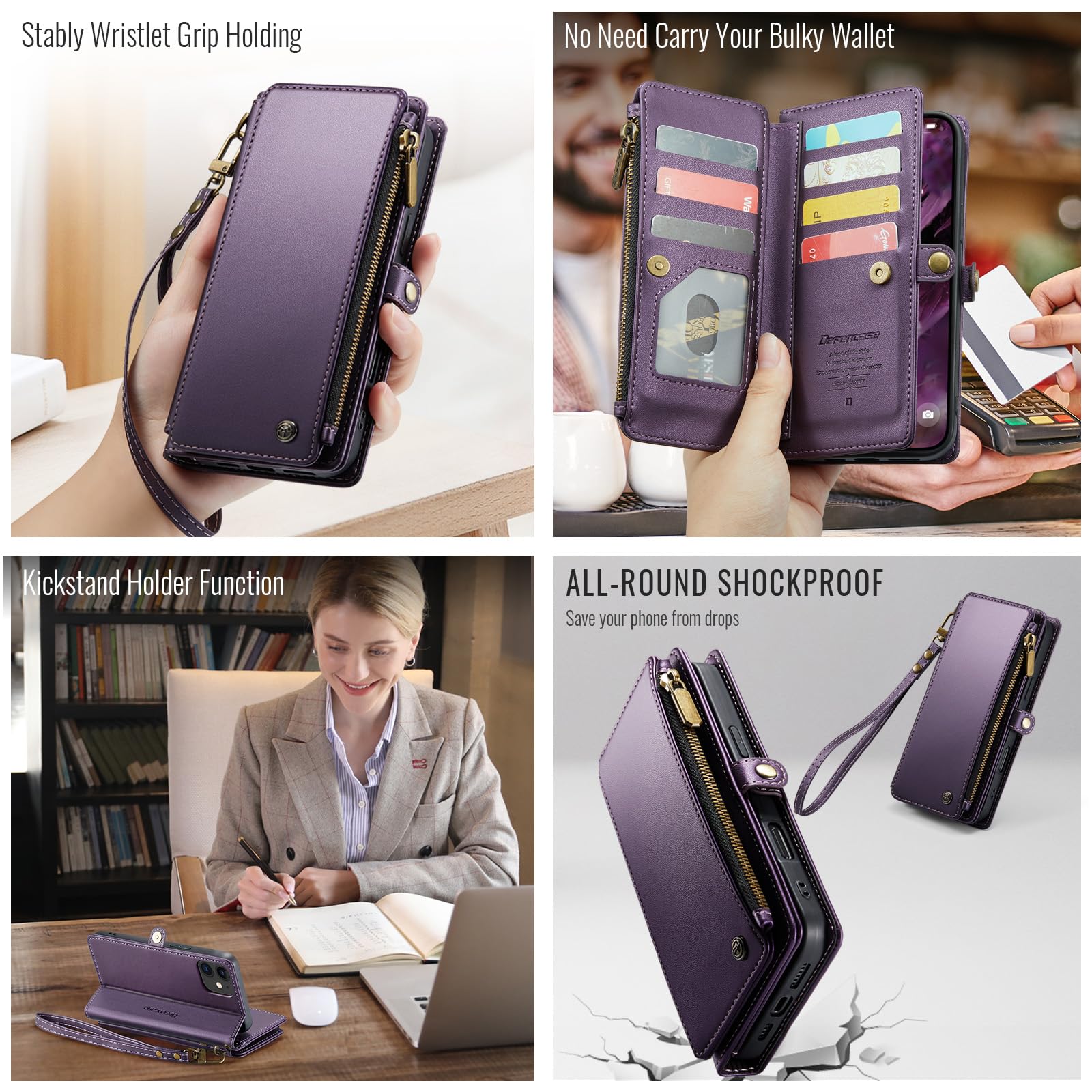 Funda Tipo Cartera Con Tarjetero Vrs Design Origin Para Iphone 16 Pro Max Venta Internacional Mkp 439022069n3215