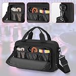 PGmoon Boîtier de transport compatible avec Akai Professional MPK Mini MK3 / MPK Mini Jouer MK3 25 Clé USB MIDI Contrôleur de clavier, sac à clavier de voyage avec multi-pockets pour accessoires
