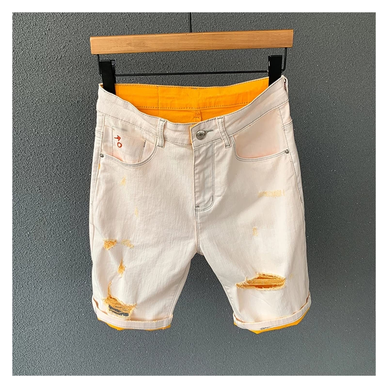 Shorts de jean étirement masculin pour bouger librement sans compression - 7