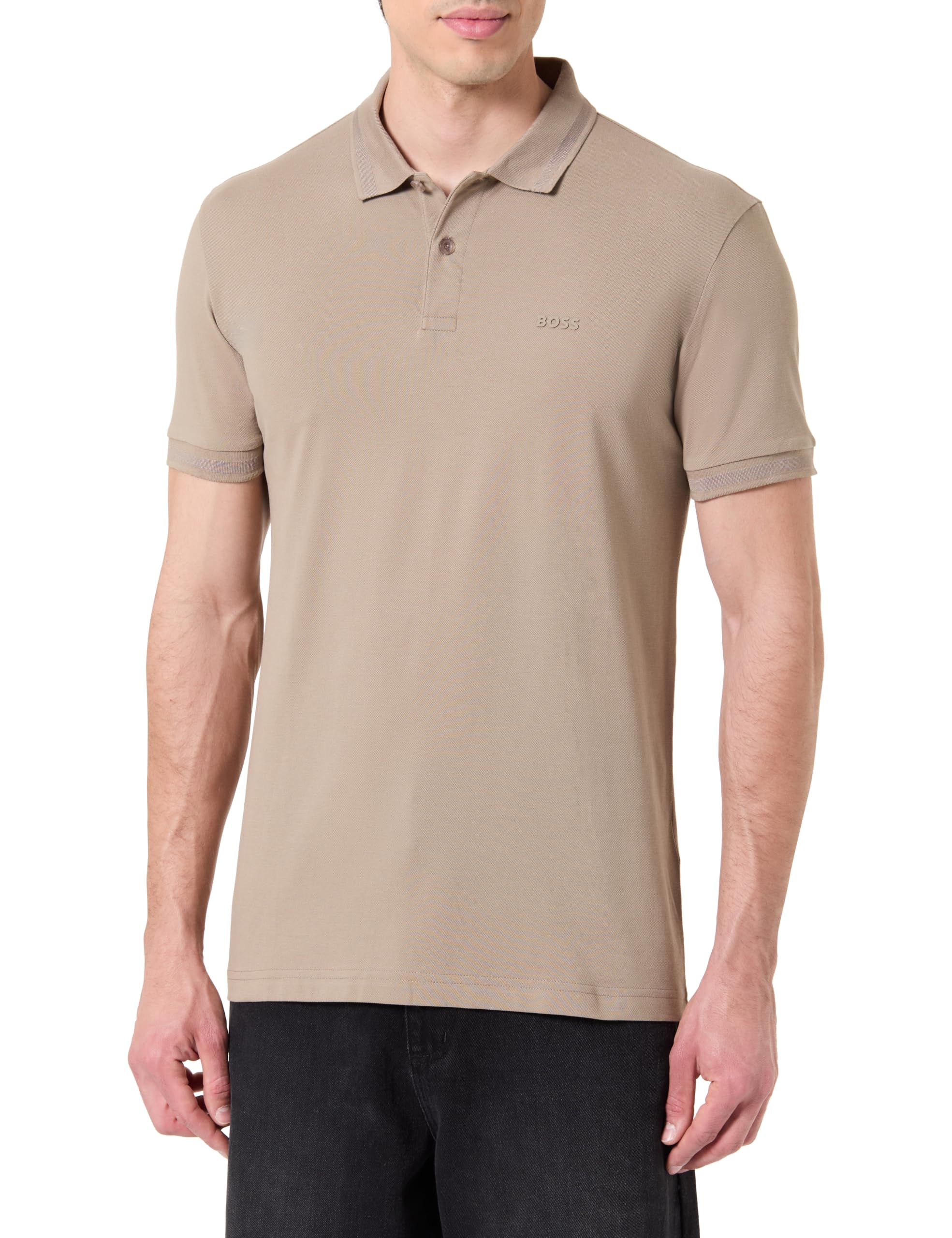 BOSS Men's Polo Shirt, Light/Pastel Green 334, L