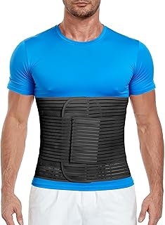 Abdominal Binder, 12-Inch Wide Elastic Belly Wrap for Men and Women, Abdominal Binder Post-Surgery,