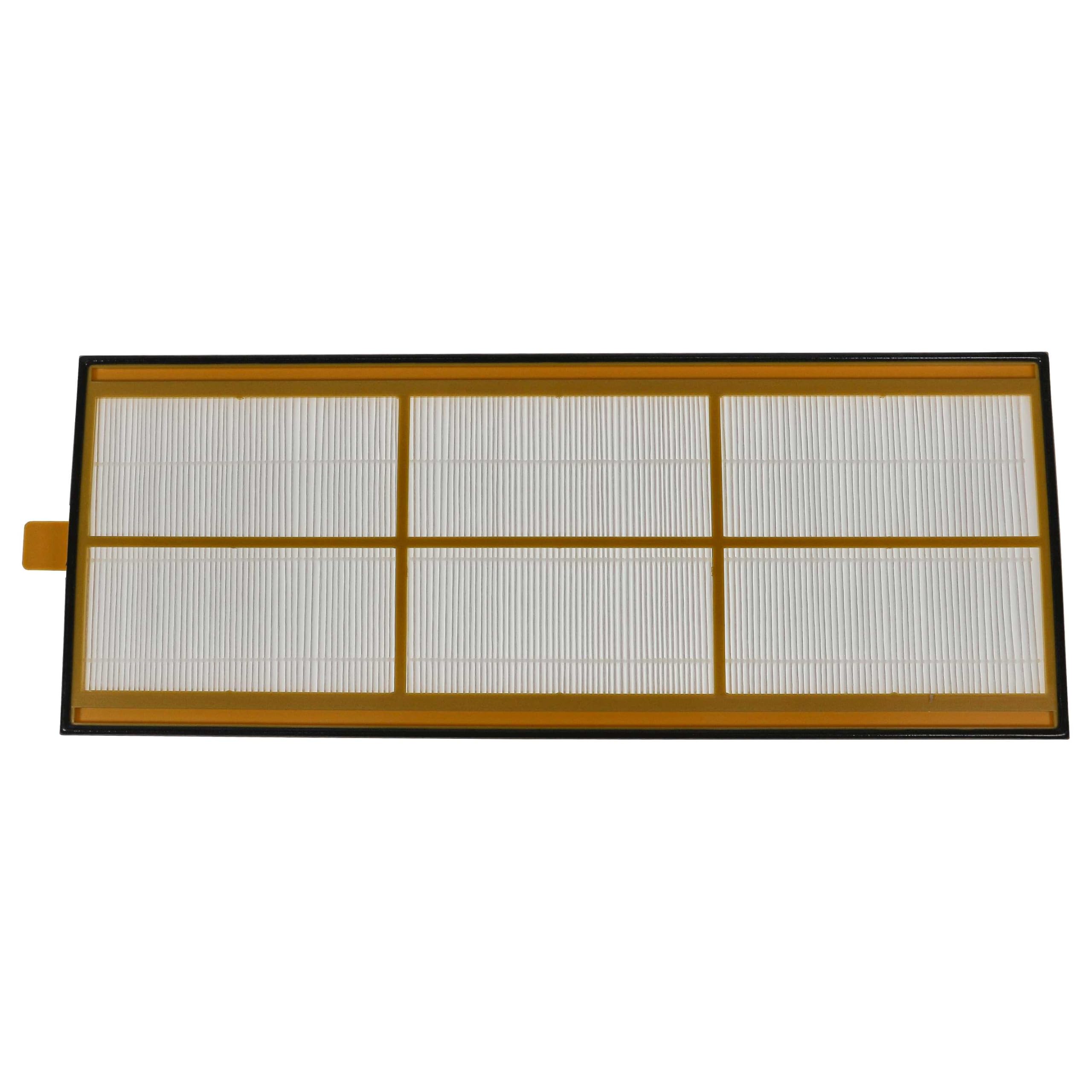 vhbw Set filtros reemplaza Zehnder 006040220, 400100085 para unidad ventilación - G4 / F7 8 uds., 50 x 16 x 1 cm, blanco/amarillo/verde