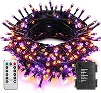 Vista 8 de ITICdecor Luces de Cadena de Navidad de 33 pies con 100 LED, Luces de Cadena de Hadas Estrelladas Impermeables a Batería, 8 Modos de Luces
