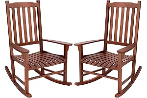 PrimeZone Outdoor Rocking Chair 2-Piece Set for Backyard Relaxation