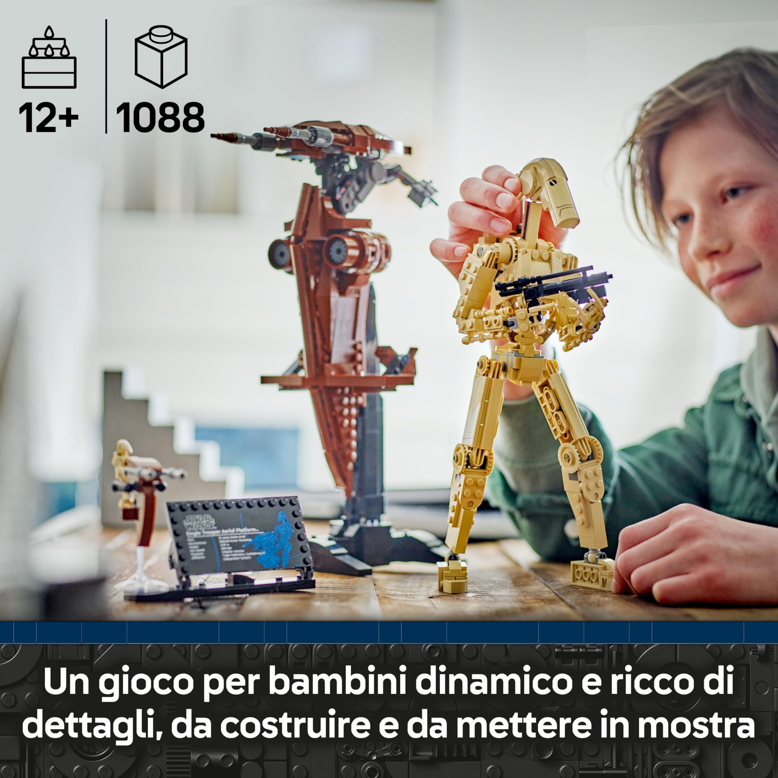 LEGO Star Wars 75428 Battle Droid con STAP Speeder Giocattolo - Action Figure per il Gioco e l'Esposizione - Regalo da Collezione per Bambini da 12 Anni, Adolescenti e fan della Minaccia Fantasma