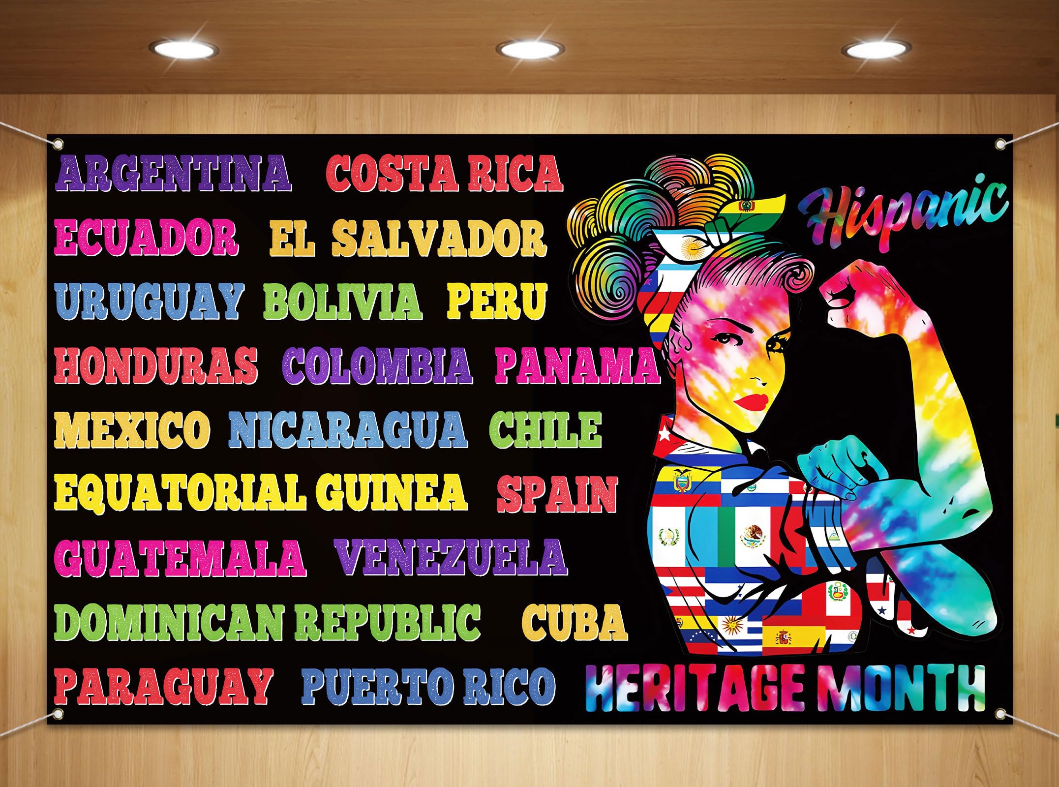 Hispanic Backdrop DIY Book Making Hispanic Heritage Month Backdrop - 71x43 Inch Latino ...