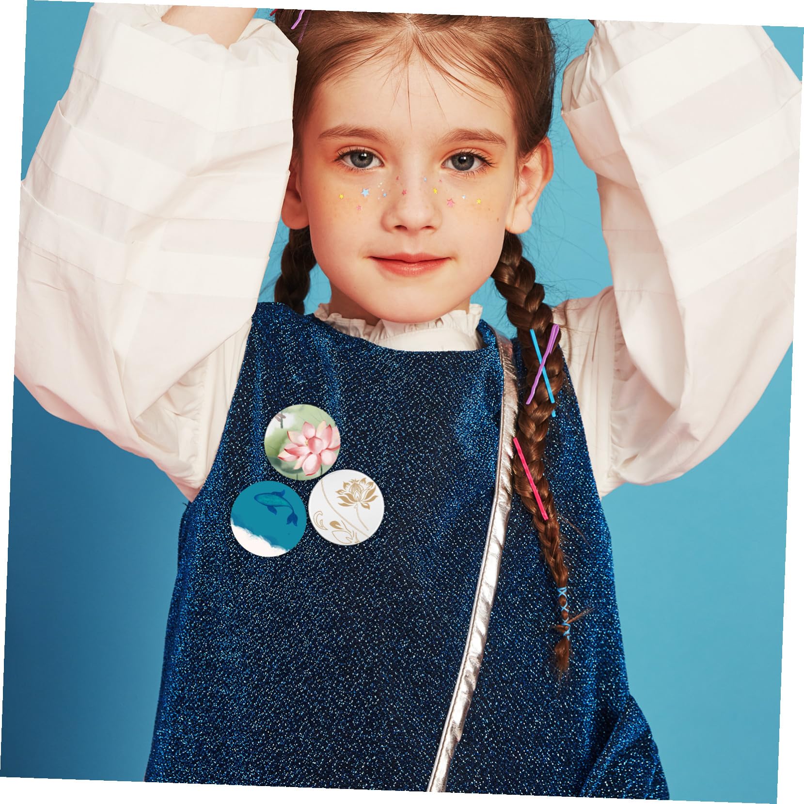 100sätze Button-maker Rohlinge mit Rückseiten und Schutzfolien für Diy-kreativprojekte Geeignet für Anfänger und Profis