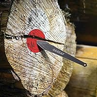 Vista 4 de GasSaf Juego de cuchillos para lanzar hacha Tomahawk de acero inoxidable y cuchillo de lanzamiento bien equilibrado de acero inoxidable, funda