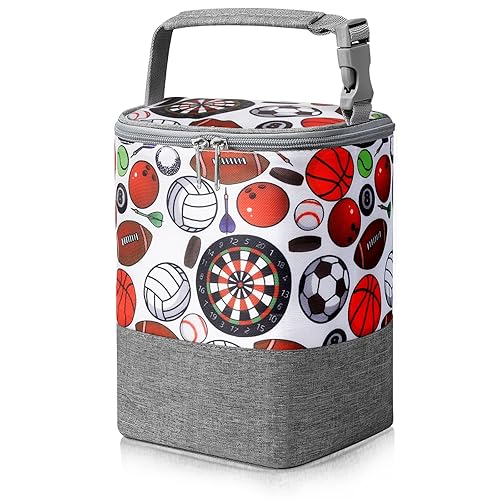 Accmor Bolsas enfriadoras de biberones, bolsa térmica de leche materna aislada, bolsa térmica para calentar biberones, se adapta a hasta 4 botellas