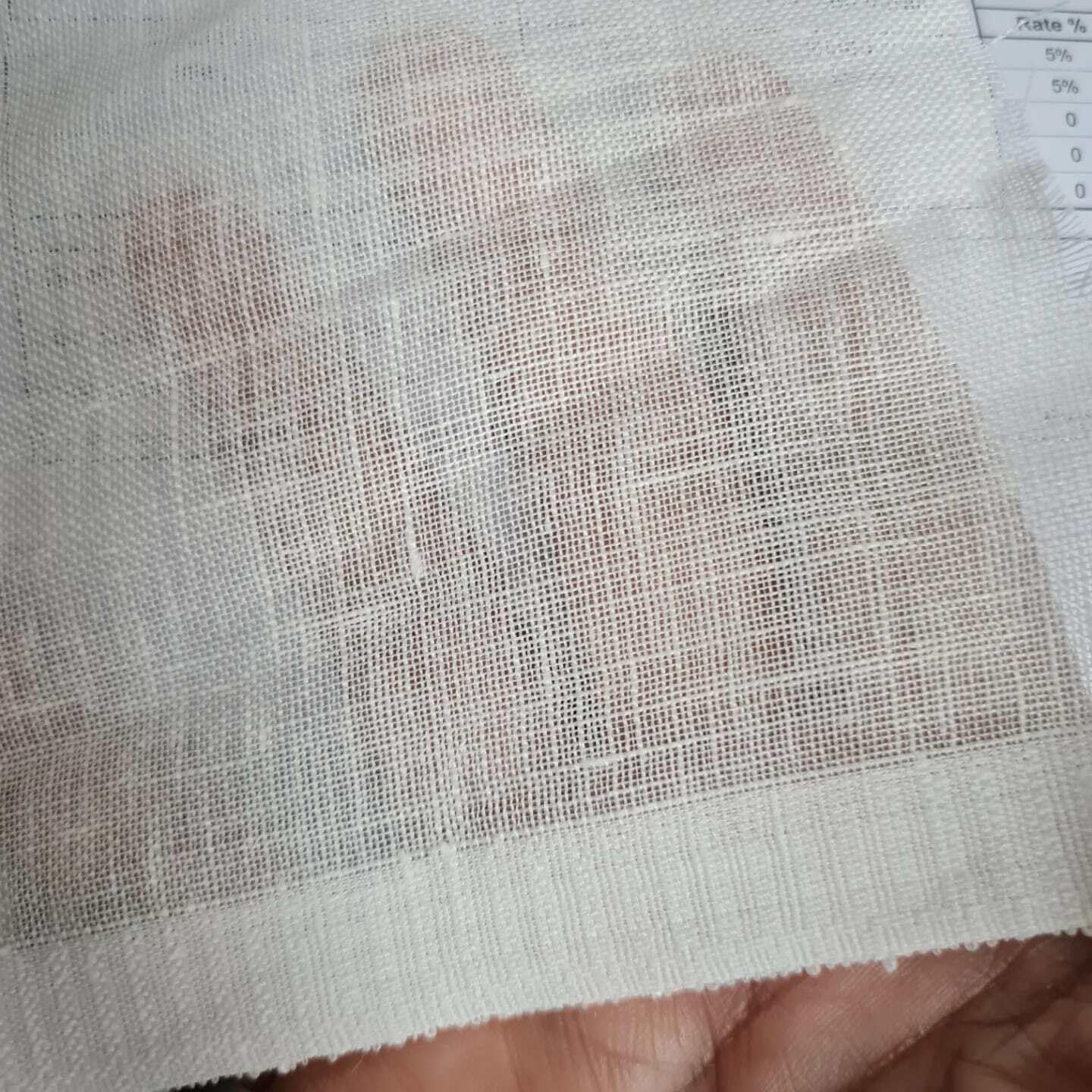 Tessuto Lino Puro Bianco - 280cm Altezza, Per Tende E Abbigliamento - Foto 5