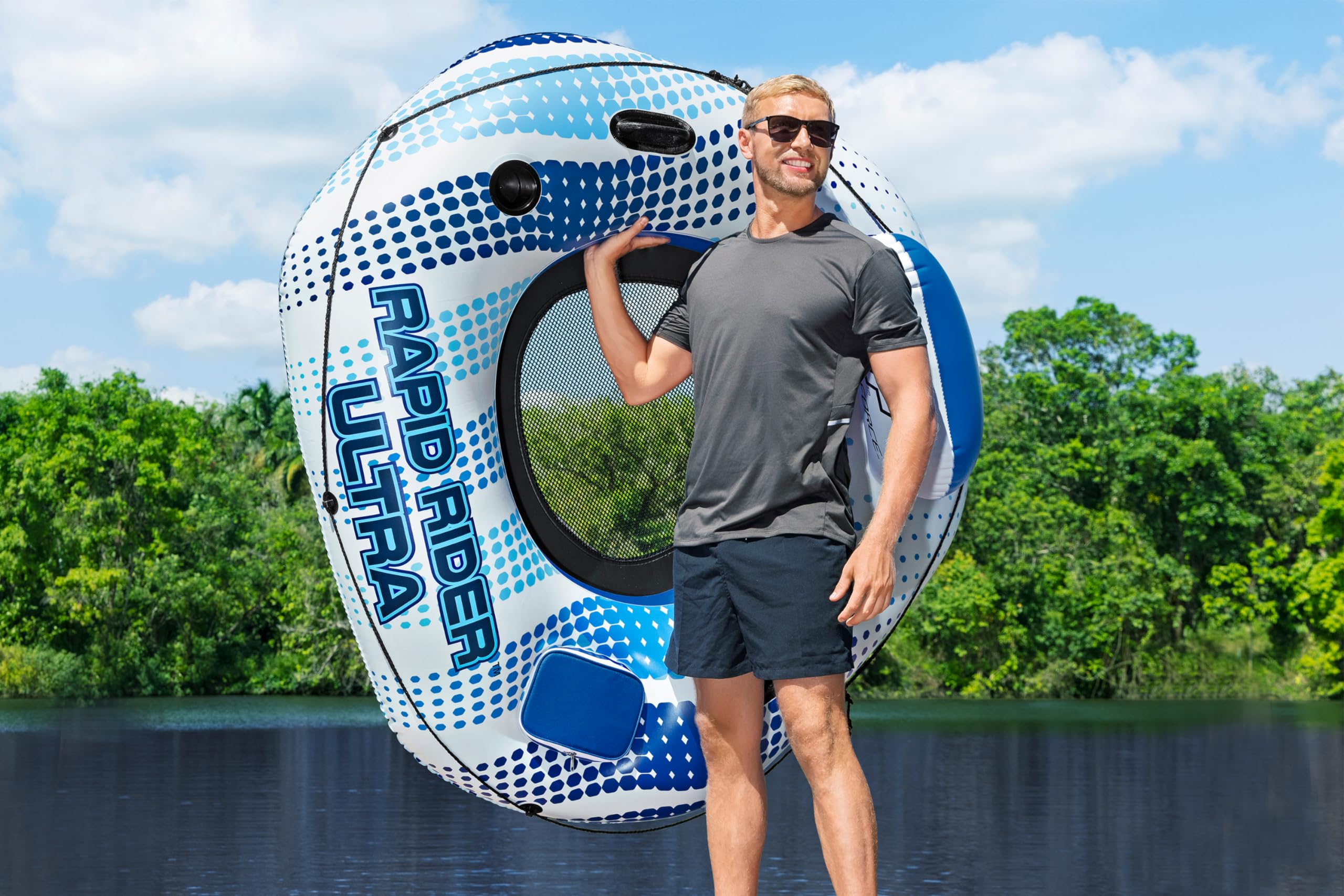 Bestway Schwimmring Rapid Rider Ultra 165 x 148 cm
