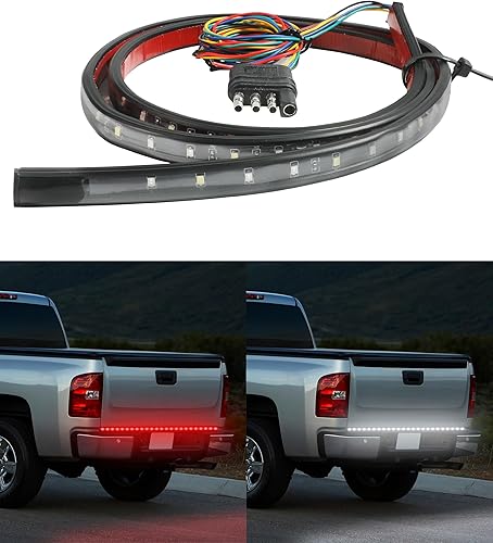 Barra de luz LED de 48 pulgadas y 60 pulgadas, luces de cama de camión, barra de luz para portón trasero, accesorios de automóvil, barra de luz LED