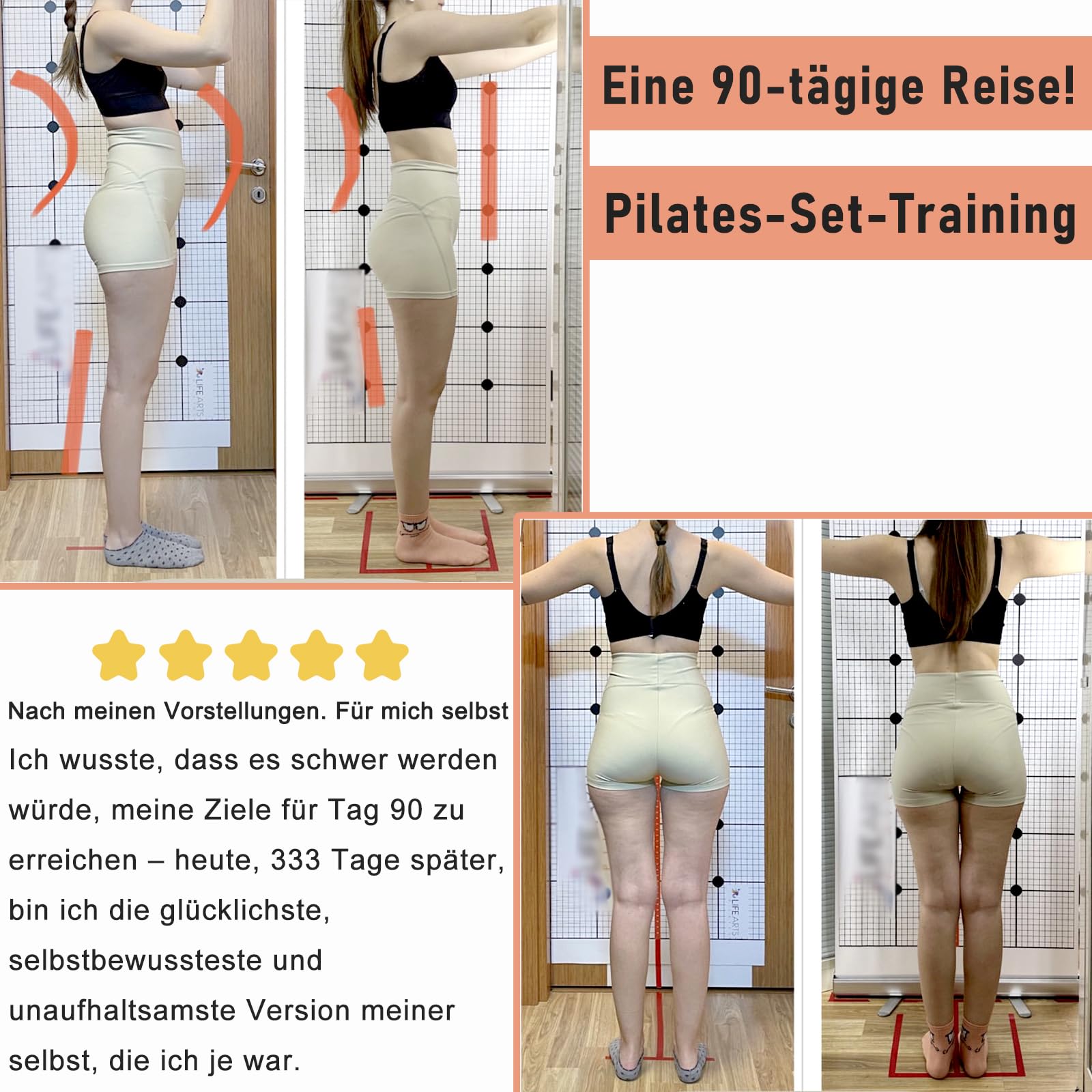 Pilates-Ring-Set, Pilates-Ausrüstung für das Heimtraining mit 35cm großem Magic Circle, Knöchel- und Handgelenkgewichten, Widerstandsbändern, für Anfänger geeignet, tolles Geschenk für Frauen
