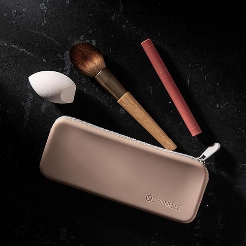 Miniatura 6 de DIVERSEBEE Estuche de silicona suave, estuche estético para lápices con cremallera, bonita bolsa para bolígrafos para la escuela, suministros y