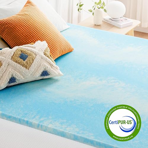 Miniatura 3 de Best Price Mattress AeroBreeze - Cubrecolchón de espuma viscoelástica de gel de remolino de 2 pulgadas, esencial para dormitorio, tamaño King