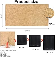 Vista 2 de 8 alfombrillas microverdes, tapete de cultivo de plantas de 10 x 20 pulgadas, almohadillas de cultivo hidropónico, alfombrillas de brote