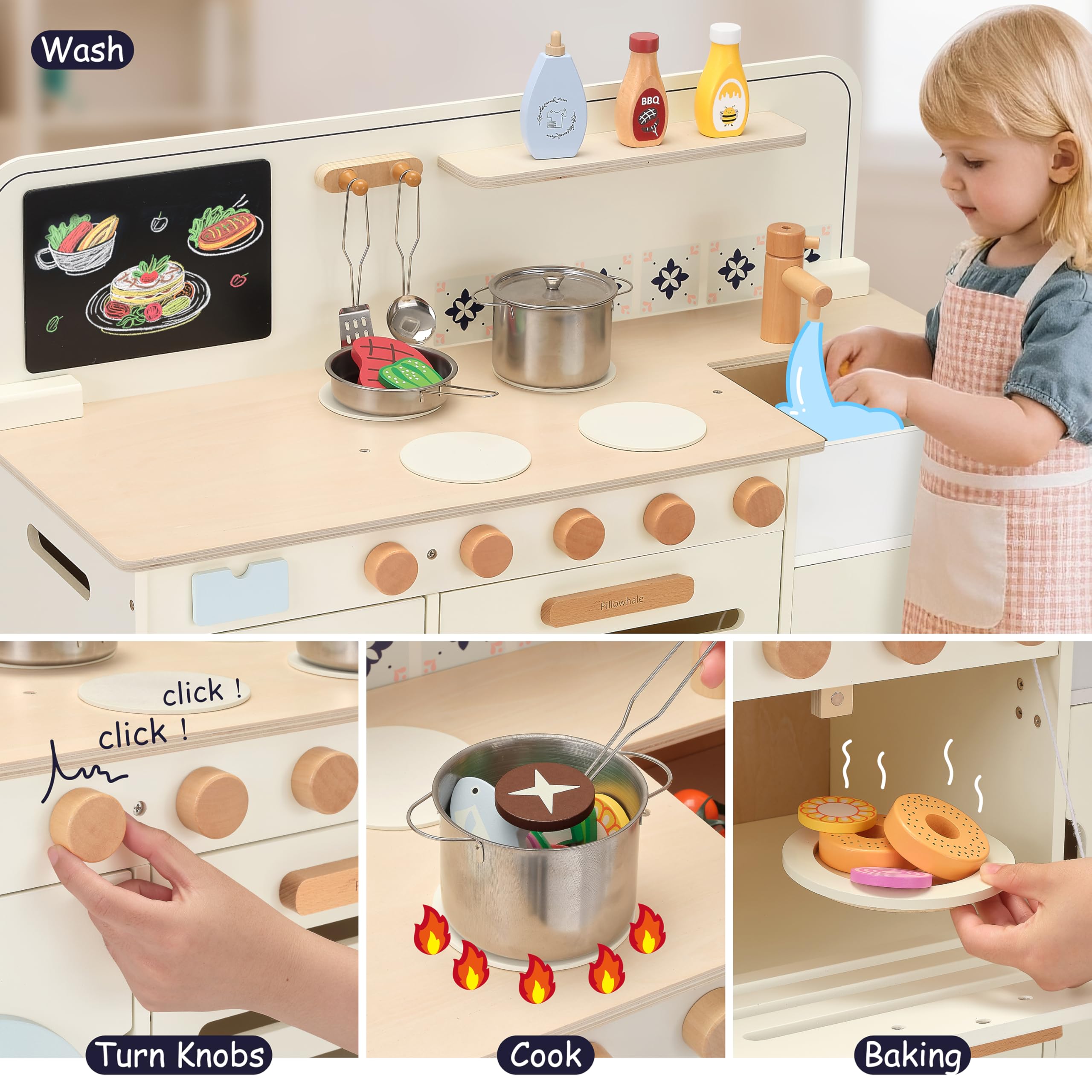 Cocina de juego de madera 4